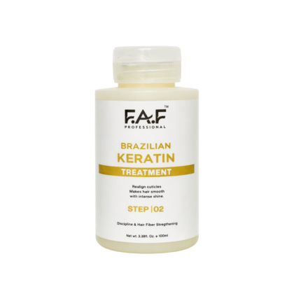 F.A.F Professional Brazilian Keratin Treatment Step 02 – Hair Smoothing & Fiber Strengthening (100ml)