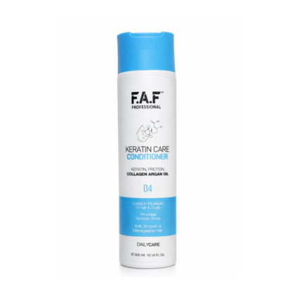 F.A.F Professional Keratin Care Conditioner 300ml – With Keratin, Collagen & Argan Oil for Smooth, Shiny Hair